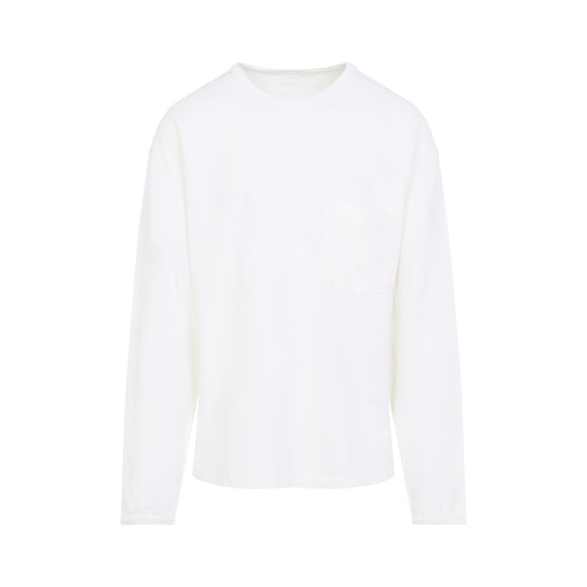 White Long Sleeve Cotton T-Shirt