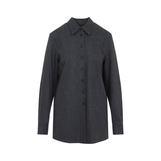 Grey Auryn Wool Shirt