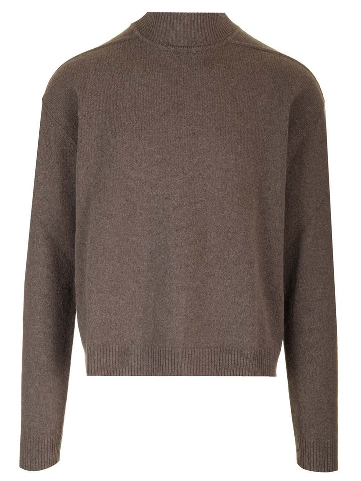 Rick Owens Turtleneck Sweater Knitwear - Beige | 4ceb10d18cc910744ff5f0eb7348991a56227c67