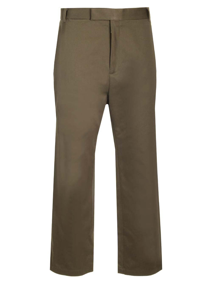 Thom Browne Relaxed Pleated Trousers - Verde | 563f4d4ede07fd380ef1848a99d25fc4c9391e43