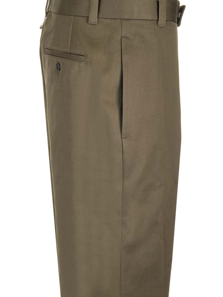Thom Browne Relaxed Pleated Trousers - Verde | 05d1cee9c83955d84613e3e42b9d2a403357a944