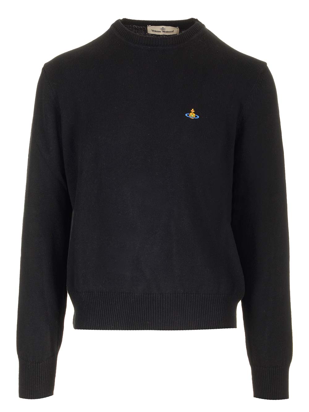 Vivienne Westwood Alex Round Neck Sweater Knitwear - Nero | 85035ccc99b4ede287605c52b5d6fdc5524bc0e9
