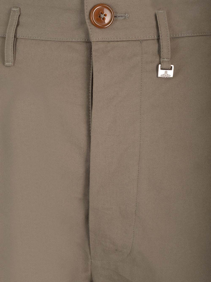 Vivienne Westwood M Cropped Cruise Trousers - Verde | d3253d820ec423d495857acc76d39bc9e6aa9774