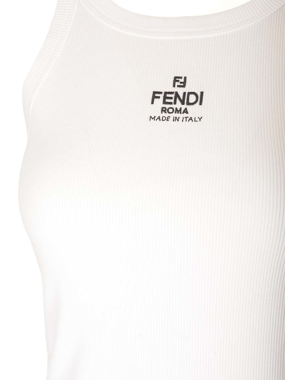 Fendi Cotton Top Top - Bianco | ba345925065984343d9ae31478d6f9660ae48b1e