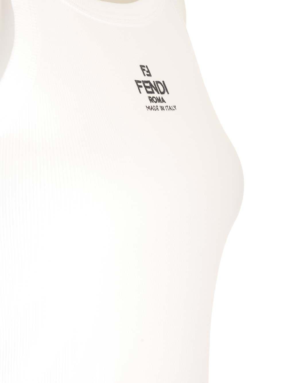 Fendi Cotton Top Top - Bianco | 272a31e23f7a427412a0e61d73188cf66cc87dcd