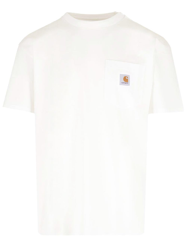 Carhartt Wip With Applied Pocket T-Shirt - Bianco | 61472b5edc1de3b722af44ea71a3e7a4daf2f7ce