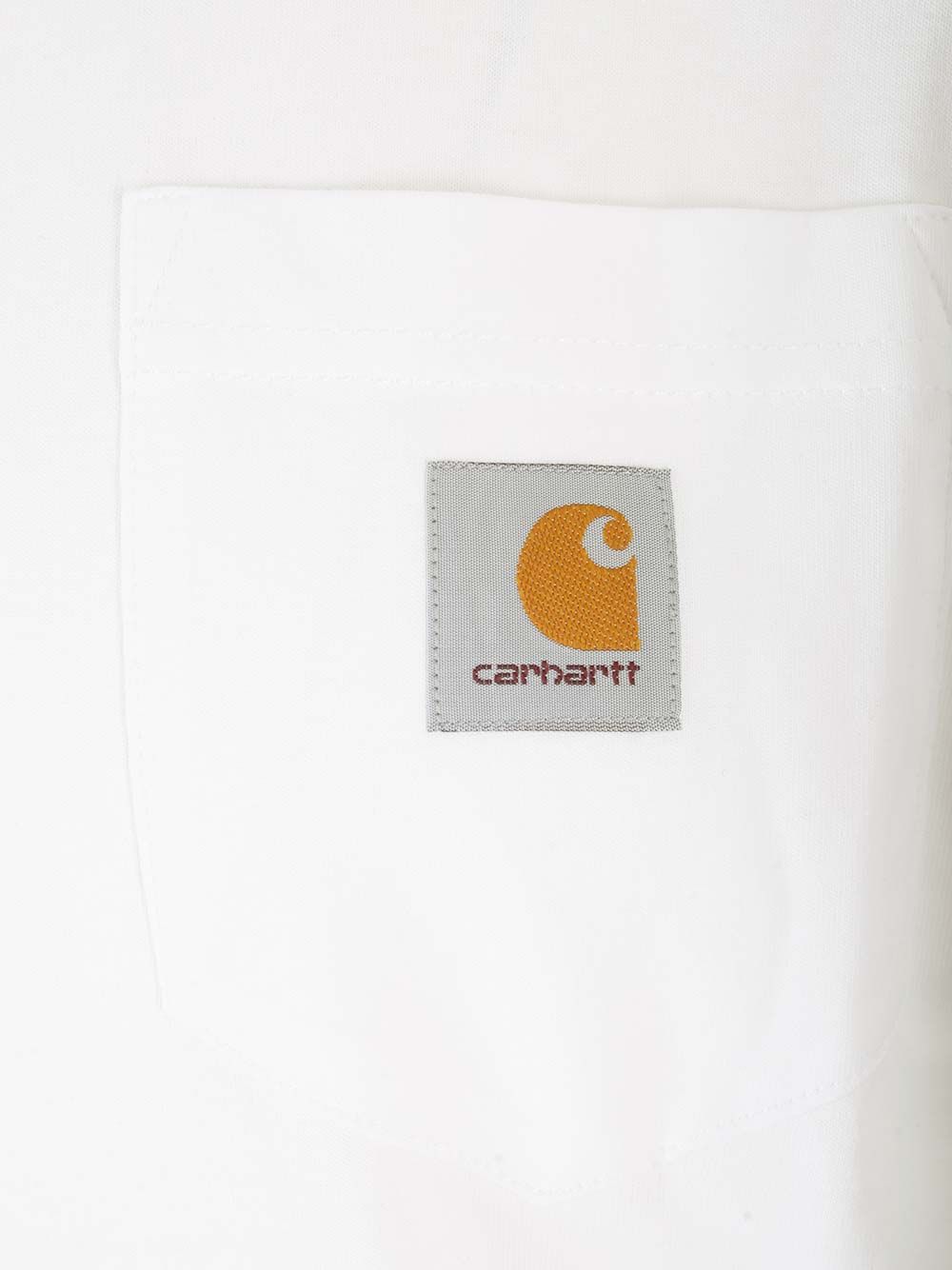 Carhartt Wip With Applied Pocket T-Shirt - Bianco | 758b0742b97b83ab7ac29ad5fdb7af918da34ccf