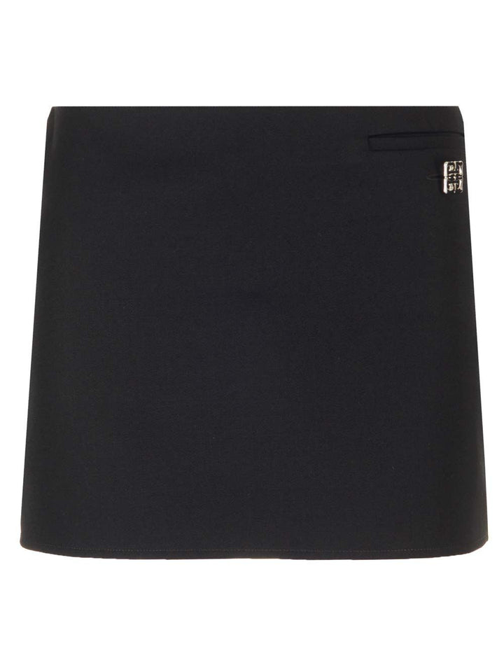 Givenchy Wool Mini Skirt Gonne - Nero | b844c94d2b8153772e20e6812c13fbd520bc00f9