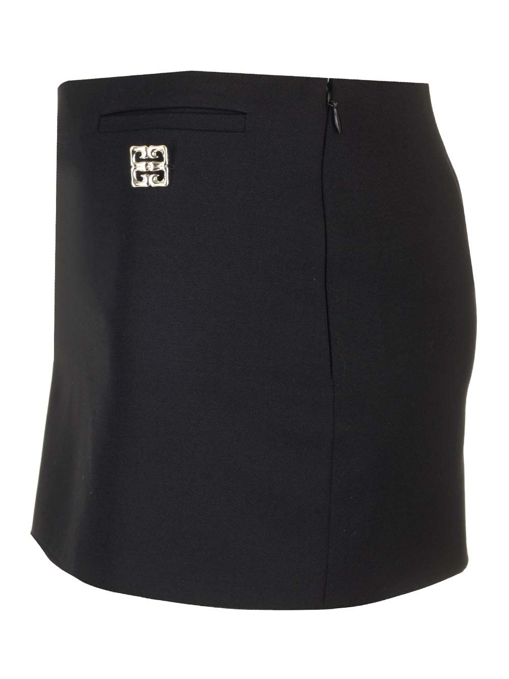 Givenchy Wool Mini Skirt Gonne - Nero | 11bb1d65af28c2d98be0c7b01d3c0be6c7ef4518
