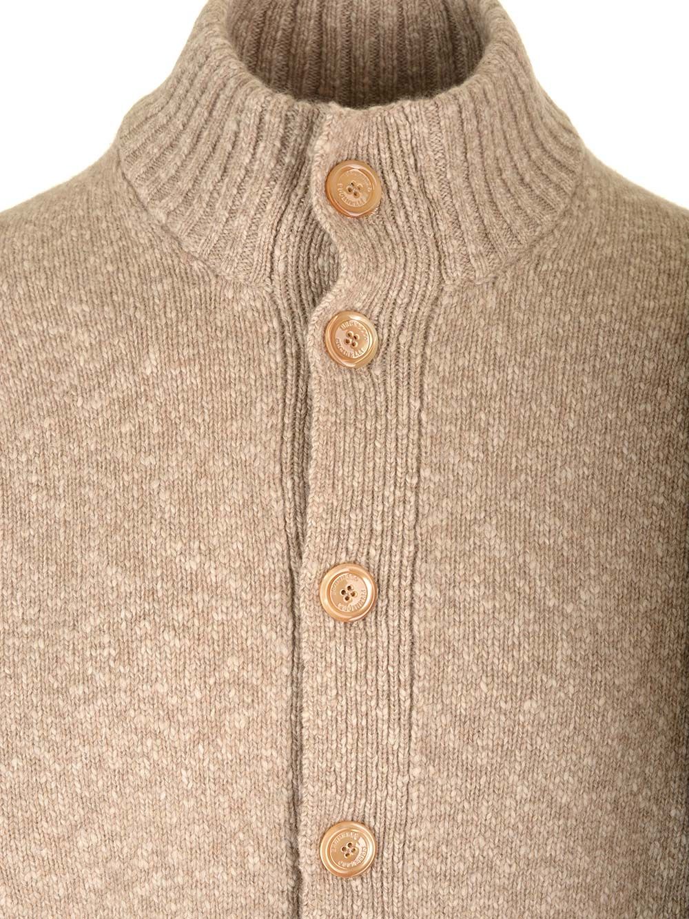 Brunello Cucinelli Wool Cardigan Giacche - Beige | e30754f4adc32acc64b215239780ec98db086f75