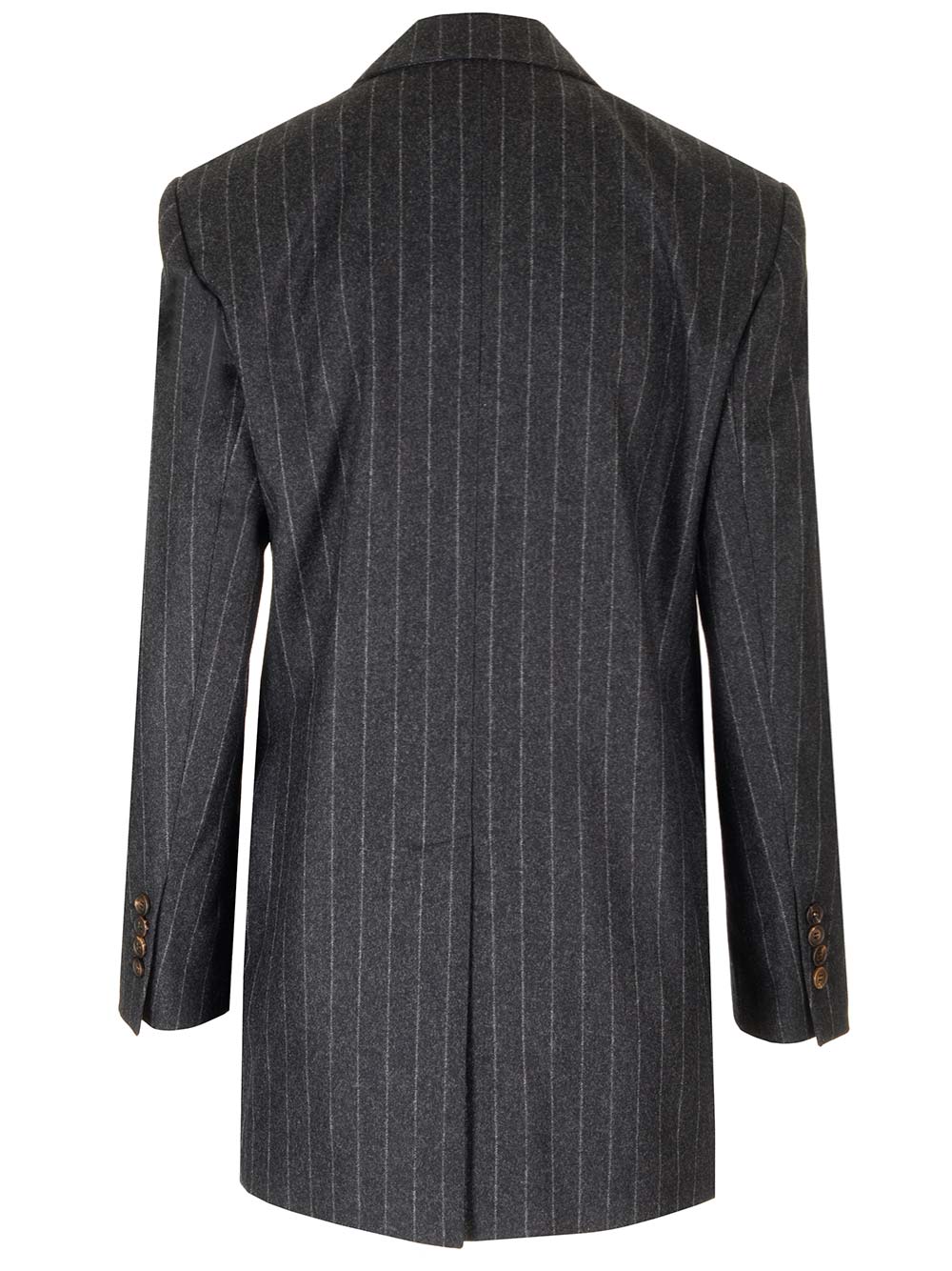 Brunello Cucinelli Pinstripe Blazer Giacche - Grey | 1b204d4a96fbadf1e831b196eee7347417f85bcc