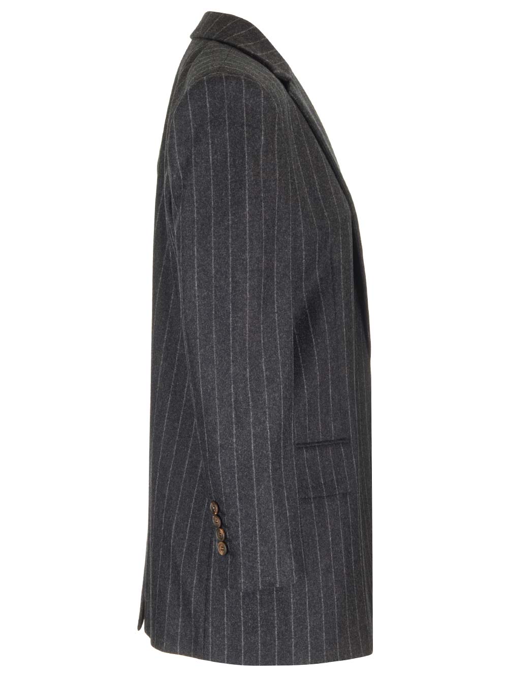 Brunello Cucinelli Pinstripe Blazer Giacche - Grey | 03af548e788a0b4e4b99e6bea8944584a7fcf15e