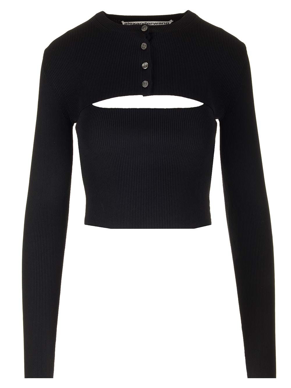 Alexander Wang Twin-Set Top Top - Nero | 5de044b6e4b479dcece90a082fffe26abdf8f06d