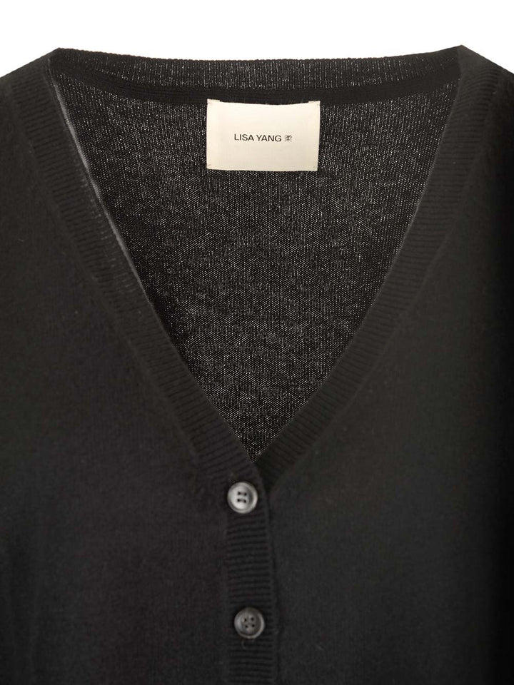 Lisa Yang Abby Cardigan Knitwear - Nero | a1eb99eada787964e431899366c8753c34b97c8b