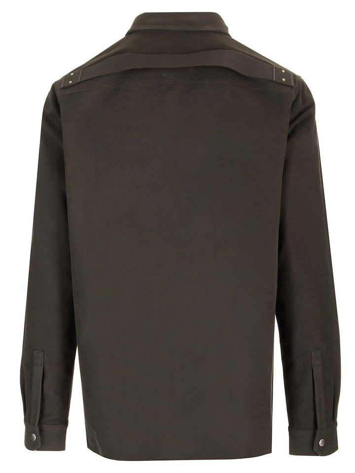 Rick Owens Wool Shirt Jacket Giacche - Marrone | d0bd0c31085ec8c058e0eebd10bac2dcebee4b15