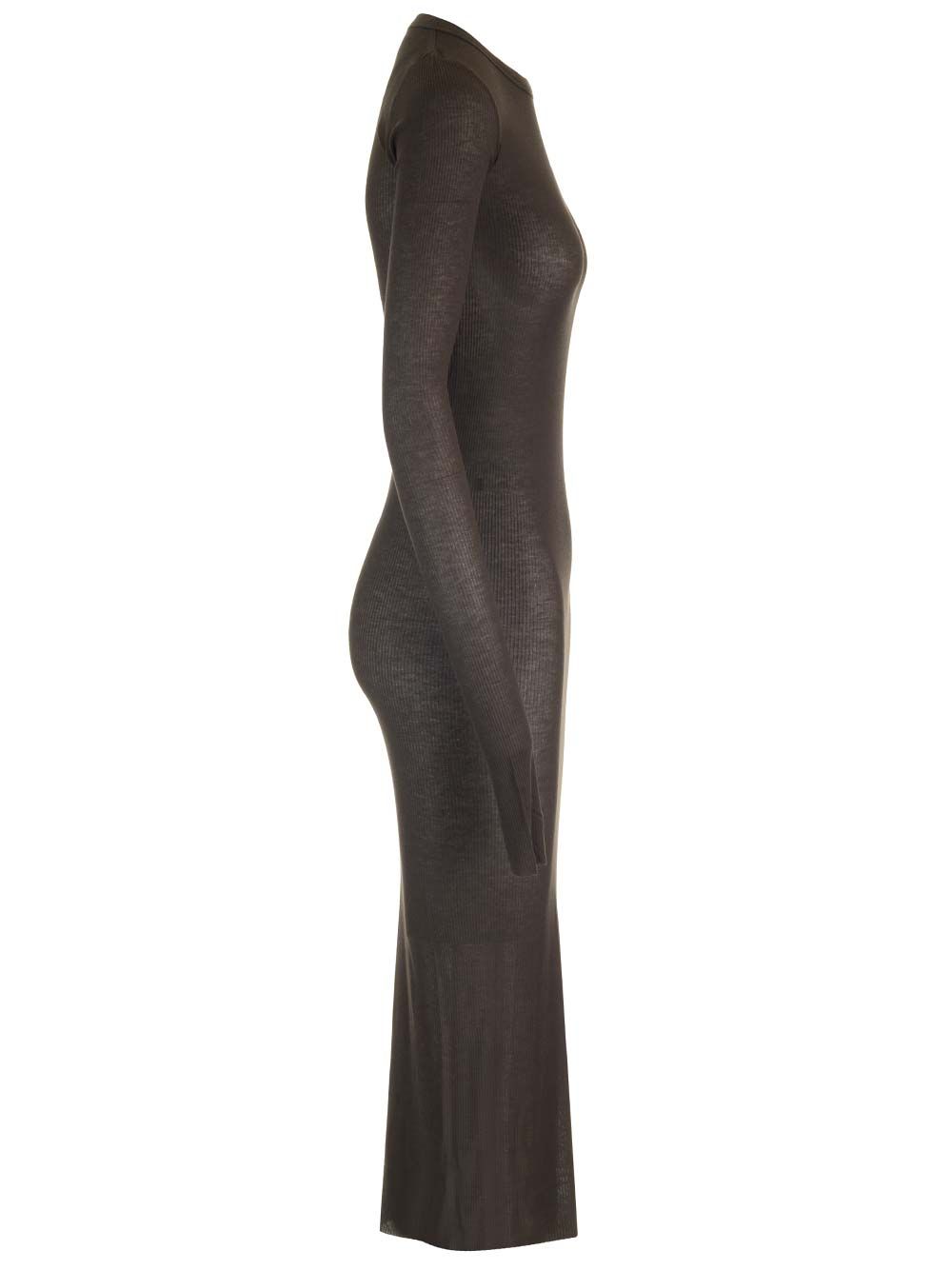 Rick Owens Fitted Jersey Dress Abiti - Marrone | 6857894151a8651325d3203b4bae579410fe8304