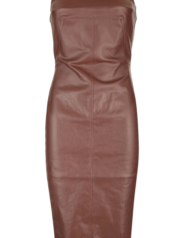 Rick Owens Long Bustier Dress Abiti - Marrone | d6321304e026c27e5fe1df6ad1a1129e6c29406c