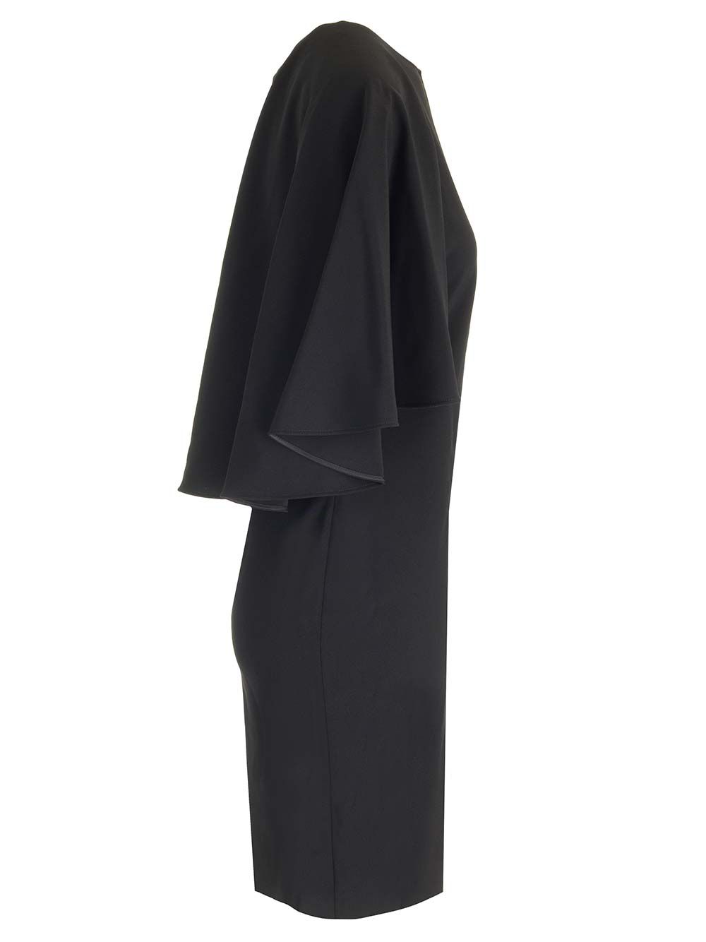 Chloe' Cape Sleeves Mini Dress Abiti - Nero | 2d4e84df1382f3a6fdf9e73ef47faad99b358ebc
