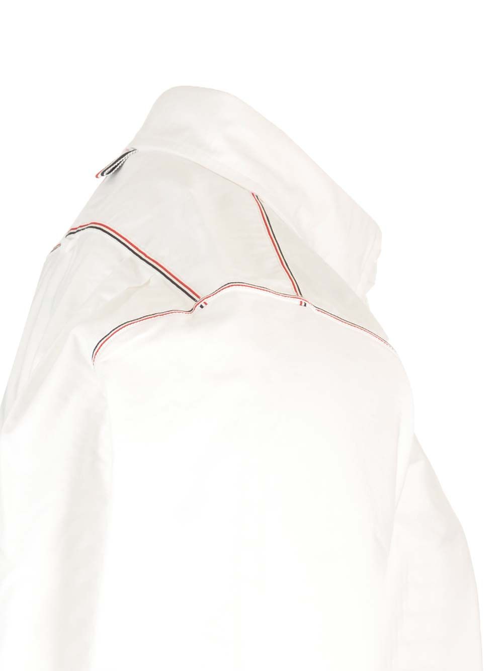 Thom Browne Oxford Framing Shirt Shirts - Bianco | 624cdb7b9a6ed0826cc5b32ffcdd080577167a3e