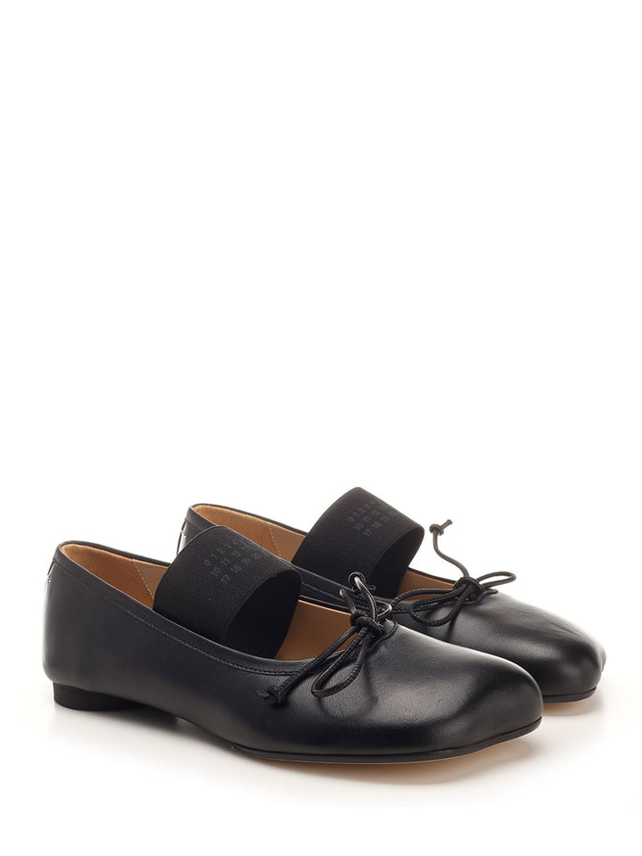 Mm6 Maison Margiela Anatomic Ballerinas Scarpe basse - Nero | 15974b07835924f188ff8868403ffe669f4769a1