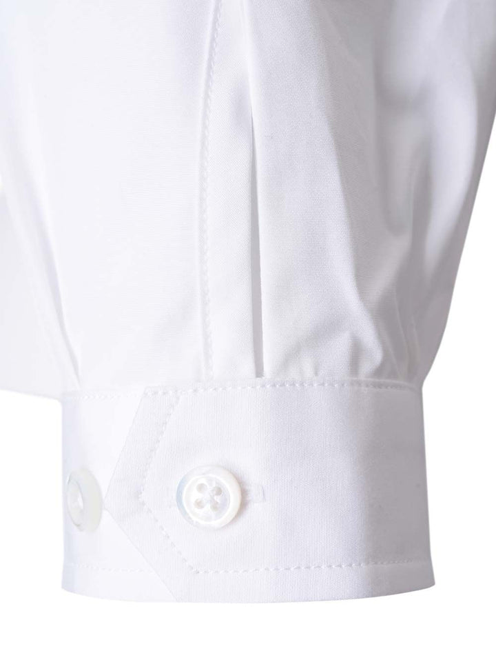 Thom Browne Cropped Shirt Top - Bianco | b61b0ca299e0f8a851b4ad7f1888f1b89d3aa694