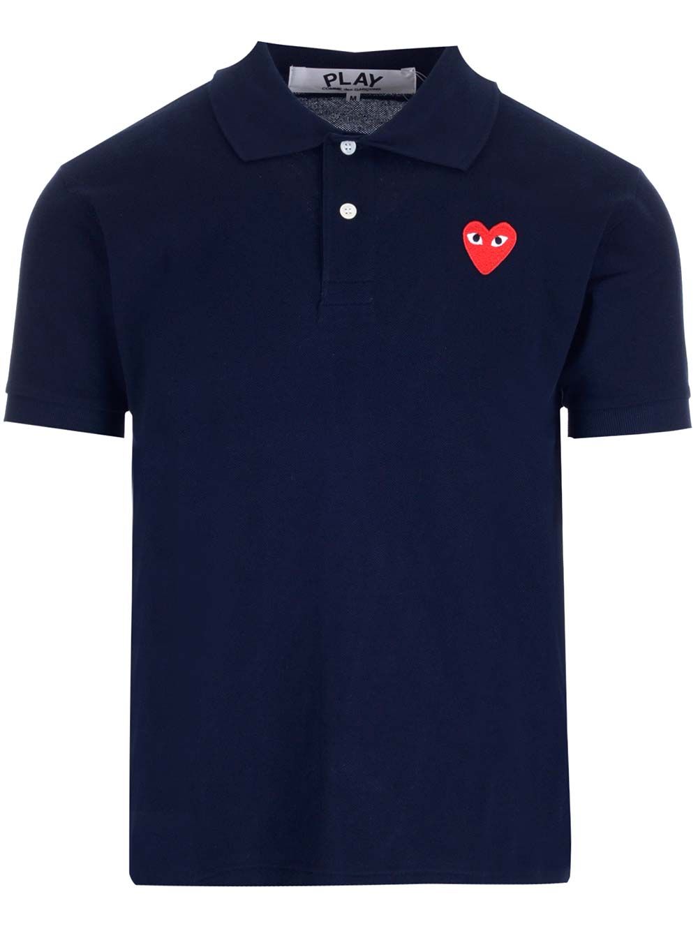 Comme Des Garcons Play Half-Sleeved Polo Polo shirt - Blu | 24639fabbf0c0db524aaad5eed6a619af2ec5131