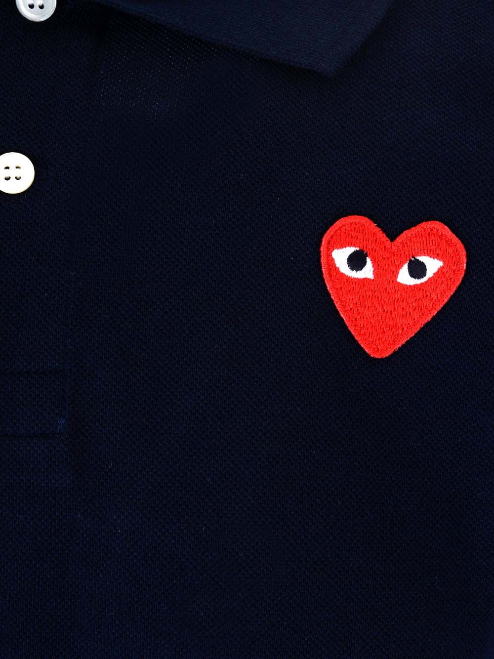 Comme Des Garcons Play Half-Sleeved Polo Polo shirt - Blu | 681452f5206e385ad4972c7bf9a23baf1adbe730