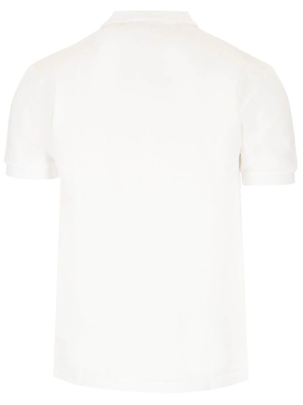 Comme Des Garcons Play Black Heart Polo shirt - Bianco | f02aab8e815e53e10036236397697291db30f273