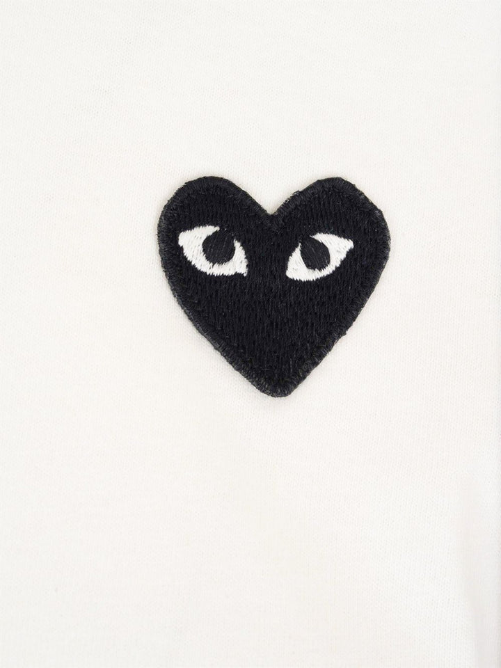 Comme Des Garcons Play Black Heart Polo shirt - Bianco | 32c105718eacada78e6cf58ccc29c718deb6d97d
