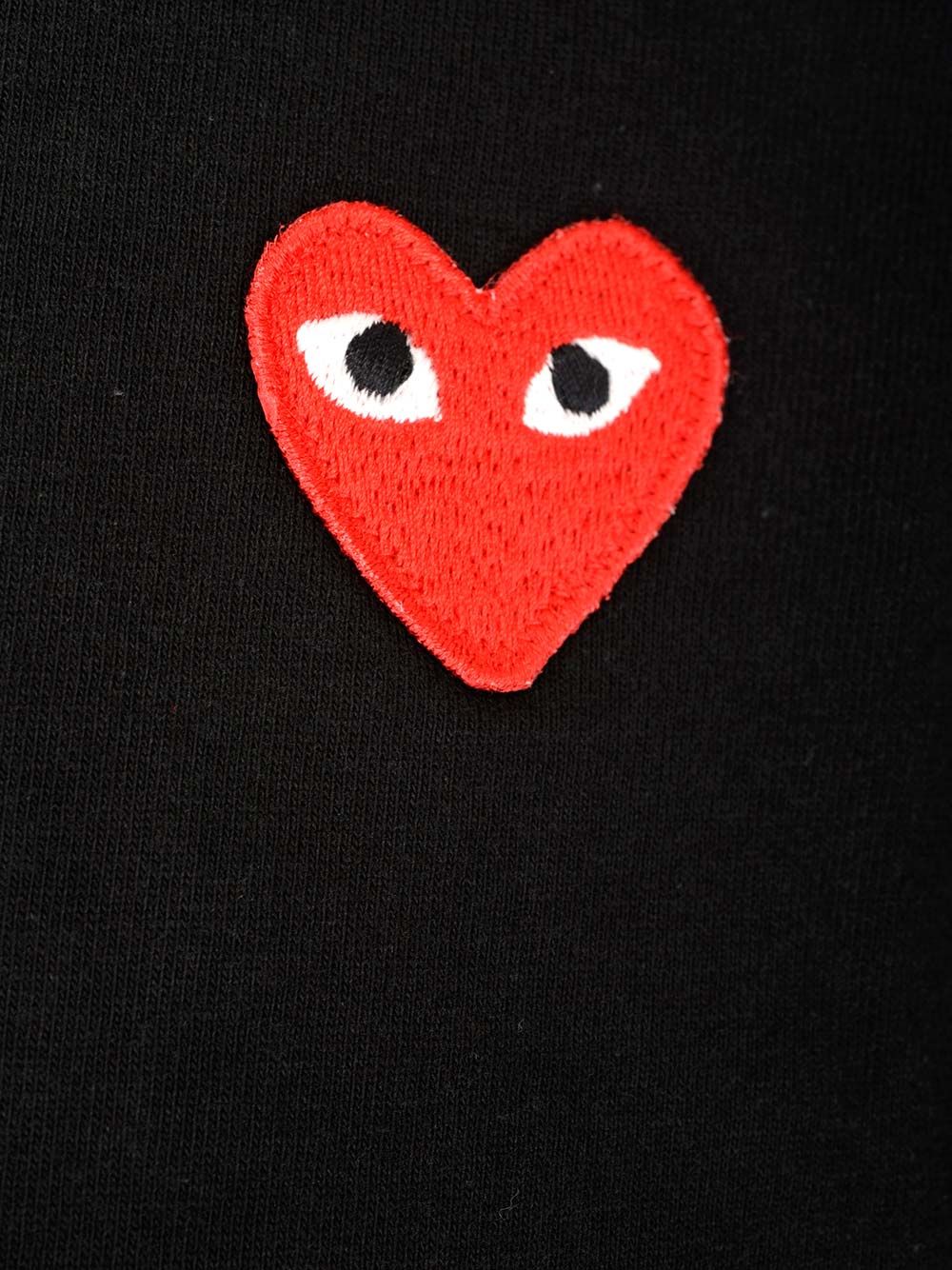 Comme Des Garcons Play With Small Red Heart T-Shirt - Nero | 7db12a113e811947797ee613d1d14c23fd25b6ea