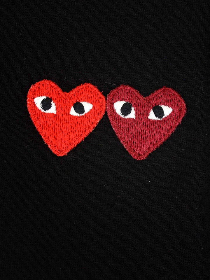 Comme Des Garcons Play Multi Hearts T-Shirt - Nero | a5c5bcfe35bf2003e0aefde1ad1274472dc4e771