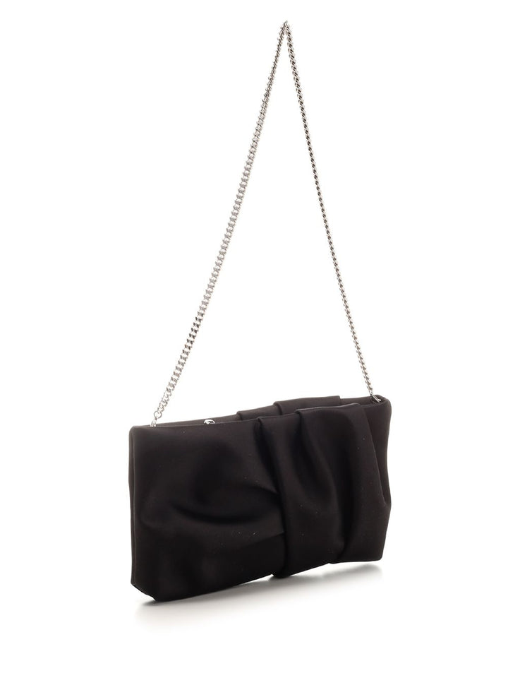 Jimmy Choo Black Satin Clutch Clutches - Nero | c42d8264745e01afc0f32b97544c670bbe53107e