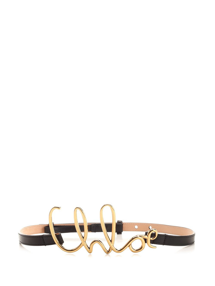 Chloe' Chloé Iconic Small Belt Cinture - Nero | fe48a1f098a0c41e3acfef4c2d8ec700d4ddac83