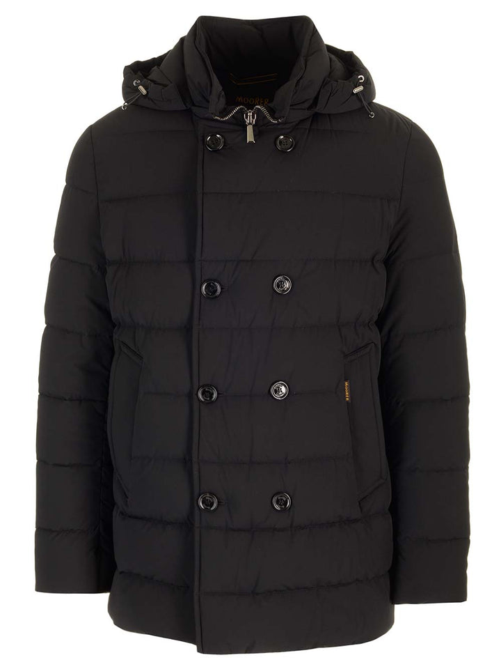 Moorer Florio Kn Coats - Nero | 4f36b3c46aa7a98b5fae09c5d2de32f33e3b562b