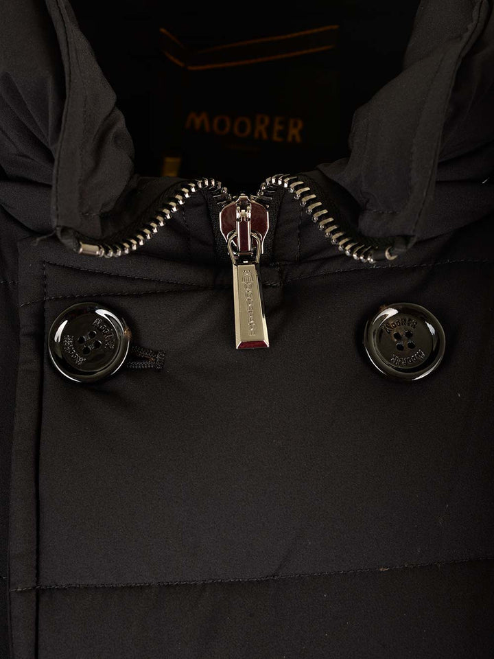 Moorer Florio Kn Coats - Nero | ab50cb1c99409141e8c53deaf64a6692e7efae49