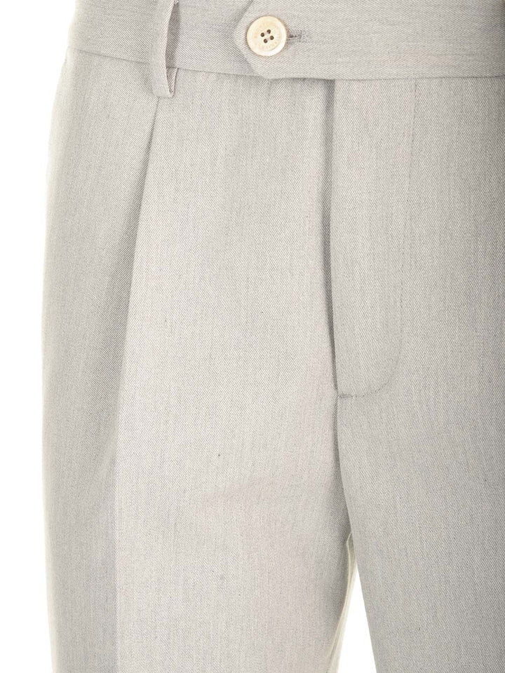 Brunello Cucinelli Leisure Fit Trousers - Grey | 9684817c537ba0ad42f2062a009bdf9f98fe2abb