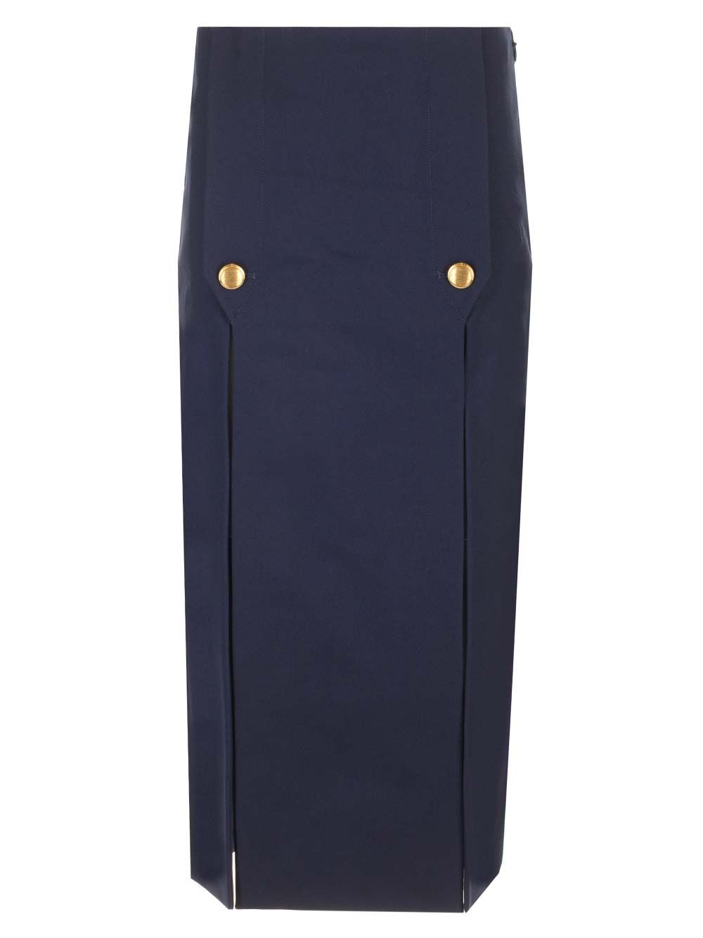 Chloe' Wool Midi Skirt Gonne - Blu | 39cdbf806a42f5e5c853ef263f445fa3ab6f5e48