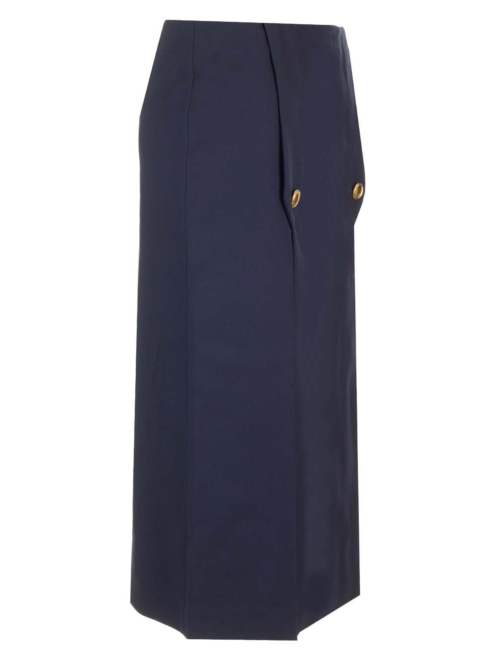 Chloe' Wool Midi Skirt Gonne - Blu | 18cdc64dd656c14ad043848953f9dca53997138d