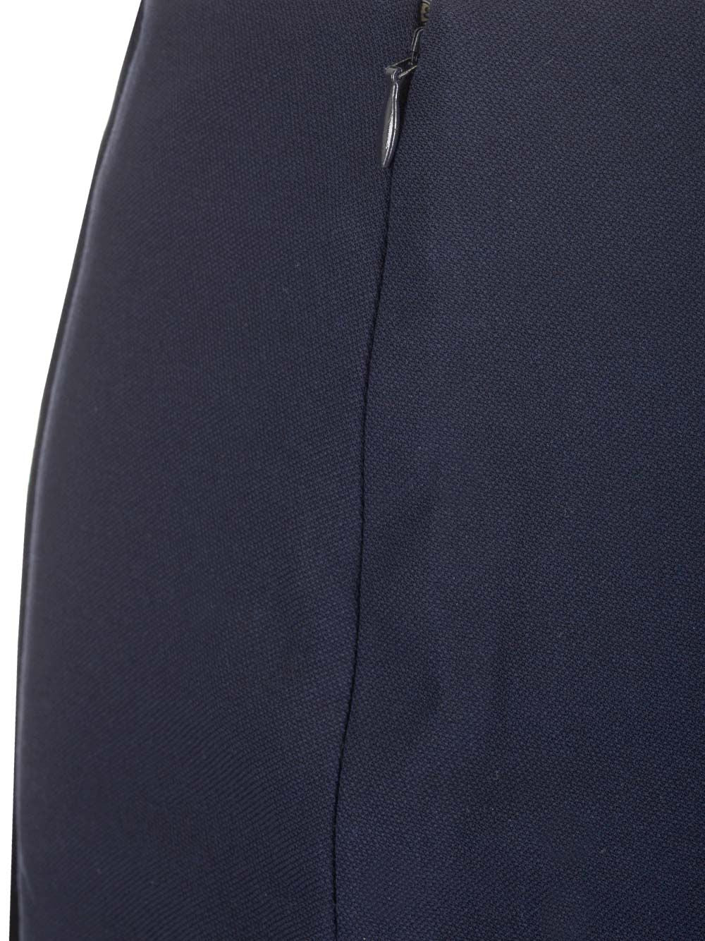 Chloe' Wool Midi Skirt Gonne - Blu | 10c4af39e38be4c0766215f27034e28c37e4f756