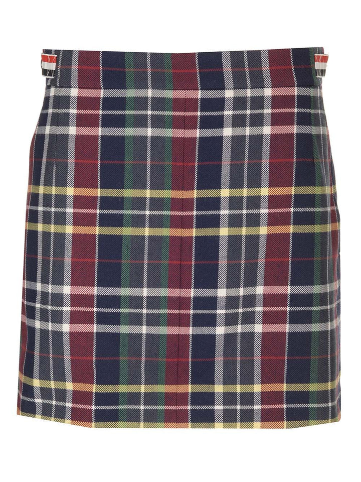 Thom Browne Tartan Mini Skirt Gonne - Blu | 347a5695a69e4618ab97b79d92db5a27c11c562b