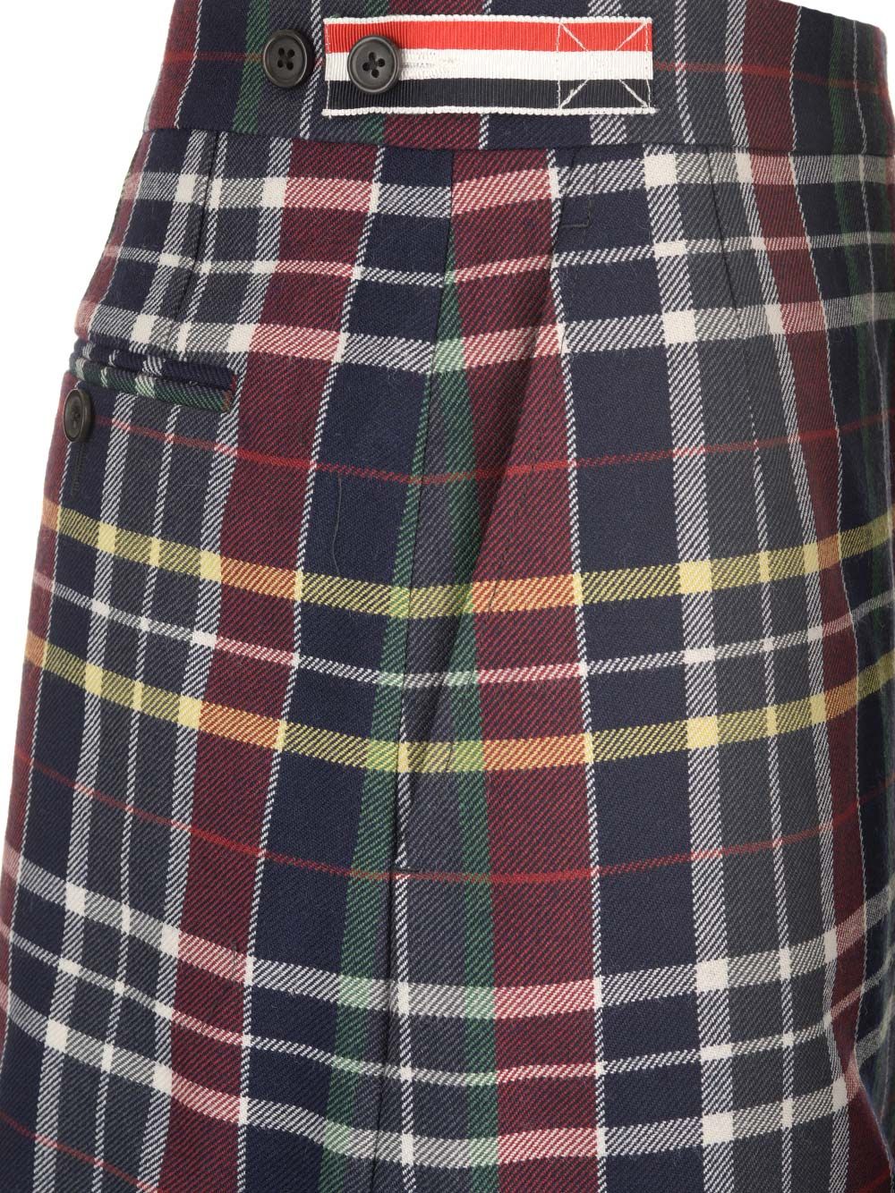Thom Browne Tartan Mini Skirt Gonne - Blu | 957590c800759f9f89077f13d2378b86dcd9e996