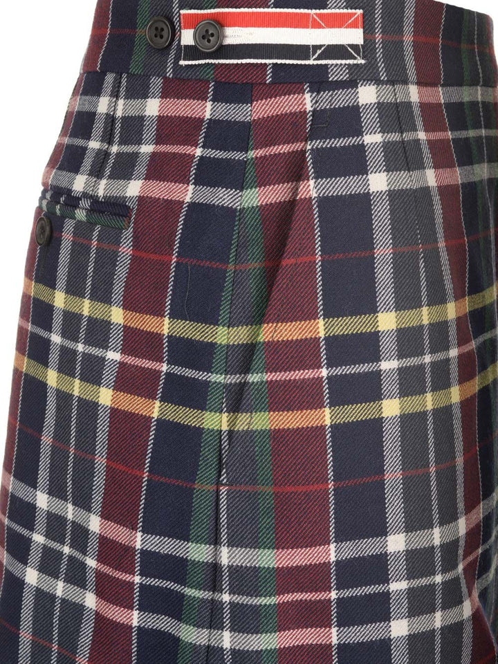 Thom Browne Tartan Mini Skirt Gonne - Blu | 957590c800759f9f89077f13d2378b86dcd9e996