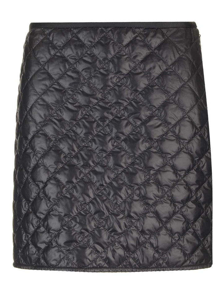 Moncler Quilted Mini Skirt Gonne - Nero | 43bff4760fdf5f5d9da4e0bea691f23c6aa2d888