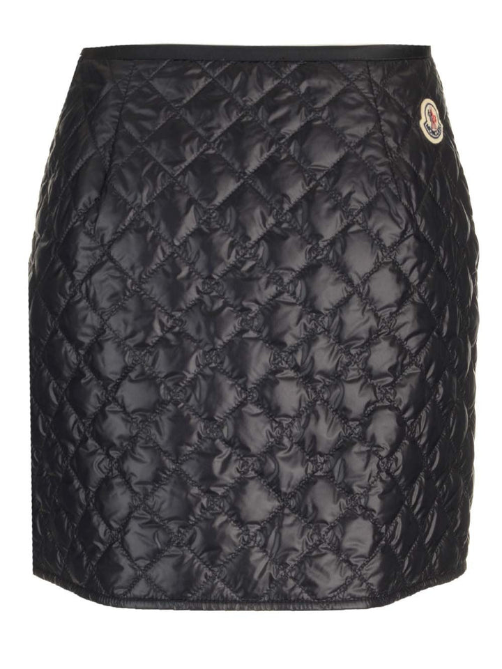 Moncler Quilted Mini Skirt Gonne - Nero | 4508817c18ee3a57594def41ab0035c3cbf054e9