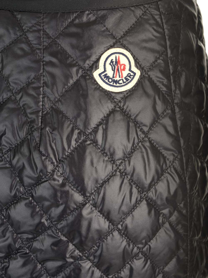 Moncler Quilted Mini Skirt Gonne - Nero | 4671cd74971d3ac47220170ee2a22fd52775c4fa