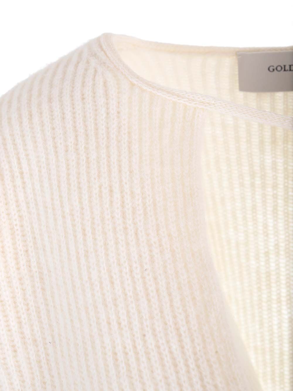 Golden Goose Deluxe Brand Ribbed Wool Sweater Knitwear - Bianco | e2469c64034bdc60fe3e3c67885de74929f01fe2