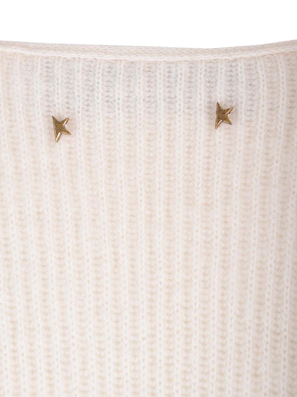 Golden Goose Deluxe Brand Ribbed Wool Sweater Knitwear - Bianco | ad93c6eb637de67225bd921749e74fa255d70626