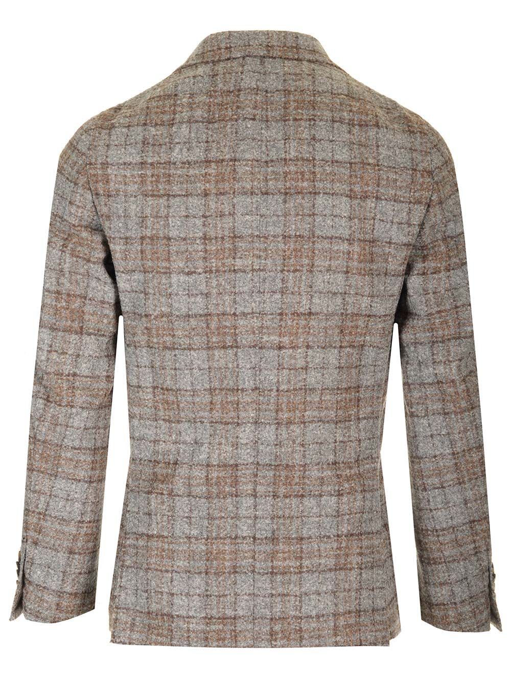 Al Duca D'Aosta Tartan Jacket Giacche - Grey | a9d2a58ac016f6355ac487ad98cc3f5646b8b615