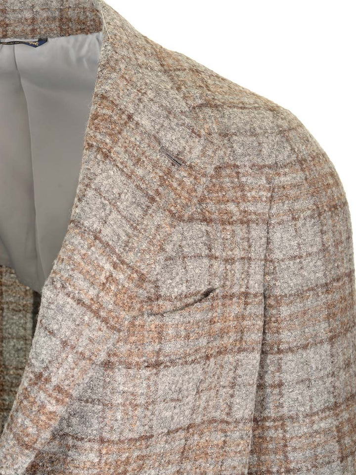 Al Duca D'Aosta Tartan Jacket Giacche - Grey | 8556d2c6244e6e502e79f6ea1c0de55a4dcbf4cc