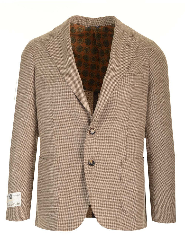 Al Duca D'Aosta Basketweave Stich Jacket Giacche - Beige | 1507454d6360b229551bac1c17b071b9c315035b